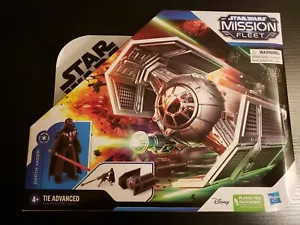 Star Wars Mission Fleet Stellar Class Darth Vader TIE Advanced & 2,5" Figur - Bild 1 von 4
