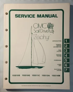OMC Sail Drive 983669 1977 THRU 1983 15 HP ZEPHYR SERVICE MANUAL - Picture 1 of 5