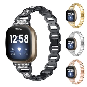 For Fitbit Versa 4 3 Sense 1 2 Watch Wrist Link Band Strap Bracelet Replacement - Picture 1 of 32