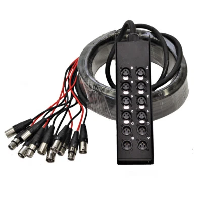 Seismic Audio 8x4 Channel XLR Low Profile Circuit Board Snake Cable - 50 Feet - Image 1 of 3