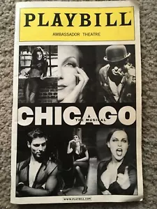 CHICAGO THE MUSICAL AMBASSADOR THEATRE NEW YORK PROGRAMME - Picture 1 of 7