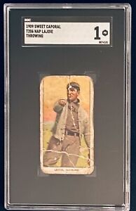 1909 T206 Nap Lajoie Throwing SGC 1 Pr Sweet Caporal Napoleon Baseball Card