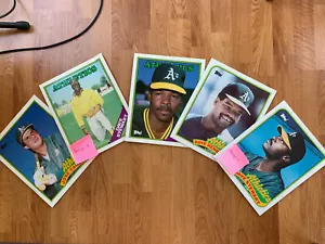 Wählen Sie zwei Vintage Oakland Athletics Topps Ordner! Murphy, Stewart, Henderson! - Bild 1 von 7