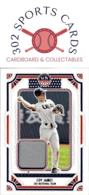 2024 Panini Stars & Stripes USA Baseball Coy James Relic - Image 1 of 2