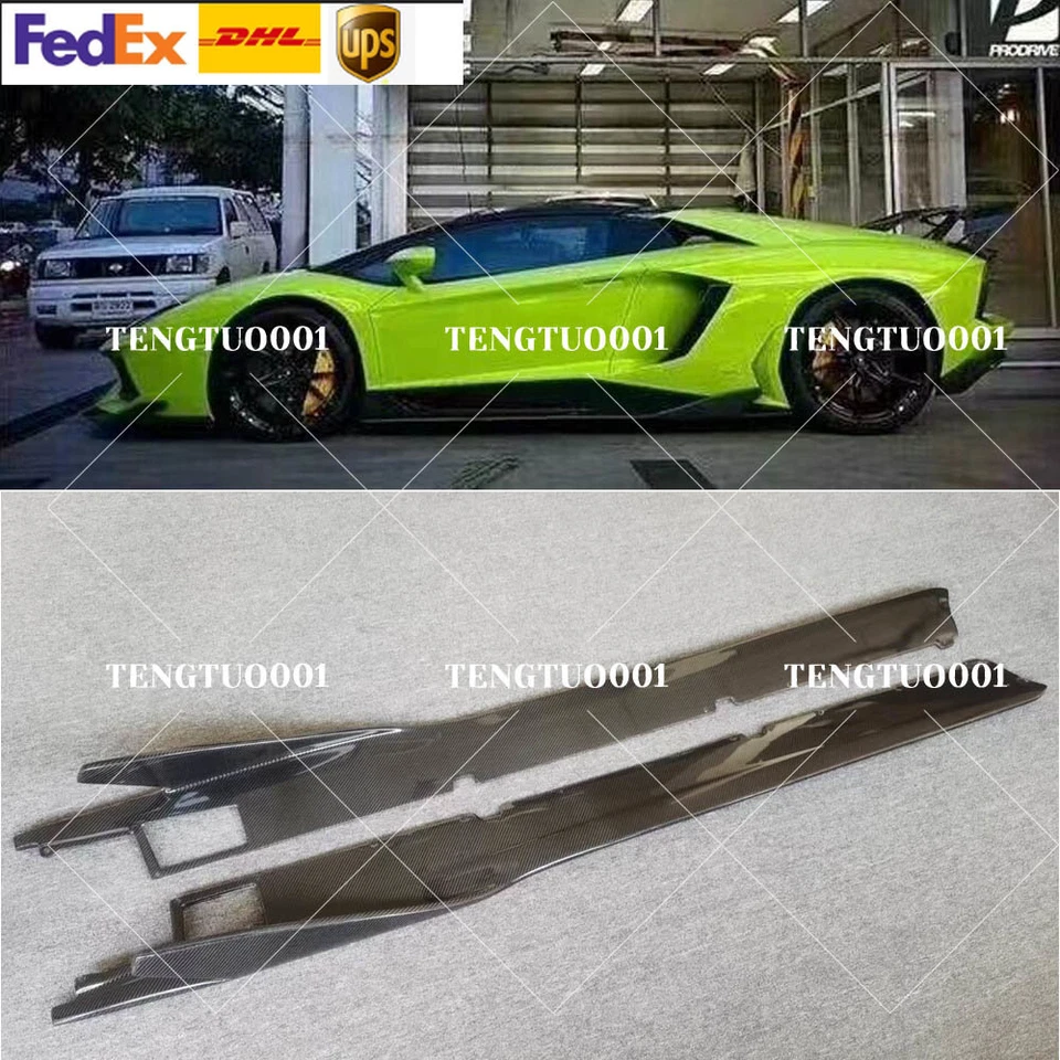 carbon fiber sideskirts side skirt for lamborghini aventador lp700 lp720 lp750 - Image 1 of 4