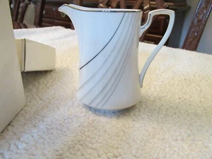 Noritake Stirling Tide Creamer, Beautiful Silver Trim New - Picture 1 of 4