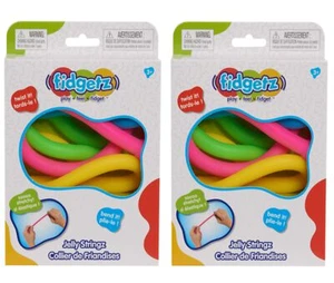 Fidgetz Jelly Stringz Fidget Sensory Toys Kids Birthday Gift Party Favors Lot 2 - Picture 1 of 1