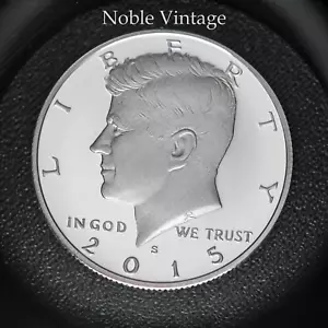 2015 S Silber PP Kennedy Half Dollar - 90% Silber - leichte Tönung - Lot A - Bild 1 von 2