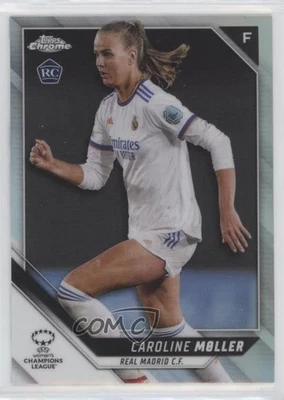 2021-22 Chrome UEFA Women's Champions League Refractor Caroline Moller Rookie RC - Image 1 of 2