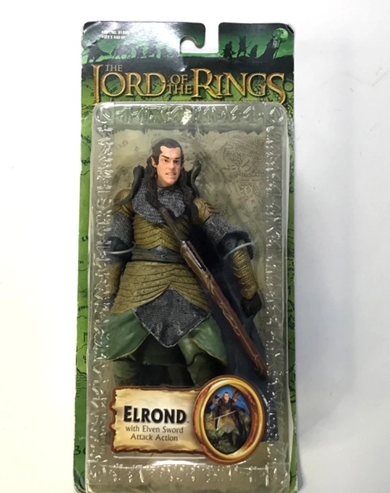 ToyBiz 2003 Lord of The Rings FOTR Elrond With Elven Sword Action Figure