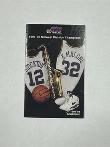 Utah Jazz Vintage 1992-93 Pocket Sized Schedule - Picture 1 of 4