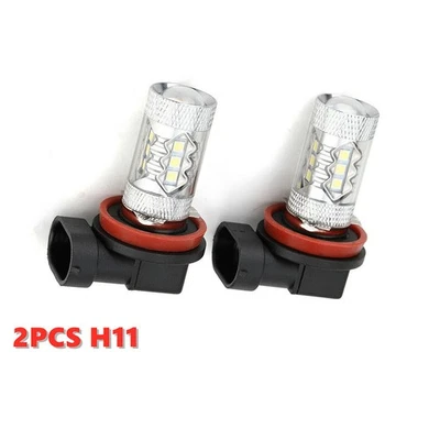 2X H11 LED Headlight Kit Hi/Low Beam Fog Bulbs DRL Canbus Error Free 6000K - Image 1 of 4