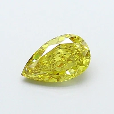 Pear Shape 1.21 Ct Lab IGI Certifide Diamond Fancy  Intense Yellowish Yellow VS1 - Image 1 of 4