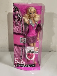 Barbie Fashionistas Barbie Pink Dress Doll 2011 Mattel X2272 New Sealed - Picture 1 of 2