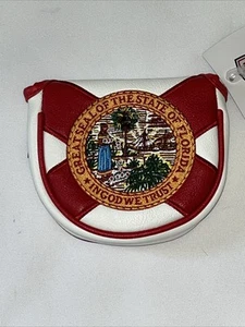 Neu CMC State Of Florida Mallet Putter HEADCOVER Flagge Siegel Kopfbedeckung magnetisch - Bild 1 von 6