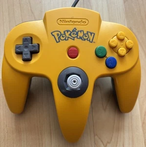 Nintendo 64 N64 Controller Pokemon Pikachu Yellow And Blue *Ultra Rare* Good Con - Picture 1 of 9