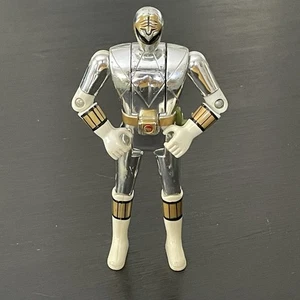 Figura Power Ranger blanca Bandai Auto Morphin 1995 cabeza abatible edición especial - Imagen 1 de 8