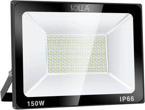 SOLLA 150W LED Flood Light, IP66 Waterproof, 12000lm, 800W Equivalent - Picture 1 of 9