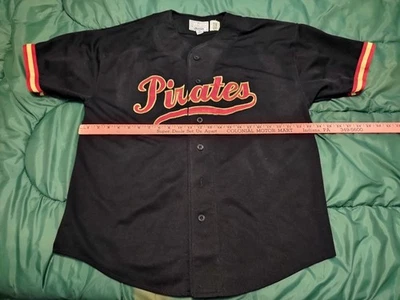 Vintage 1990s XL Pittsburgh Pirates Starter Jersey Black AL Martin #28 - Image 1 of 4