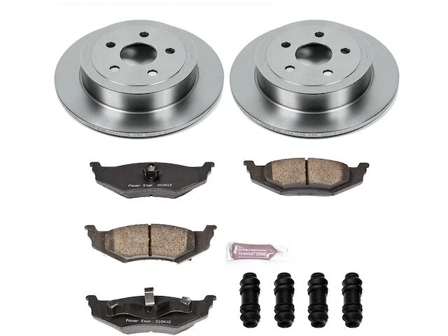 Kit de pastillas de freno trasero y rotor para Chrysler Cirrus 1995-2000 1996 1997 PQ193ND Foto 1 de 1