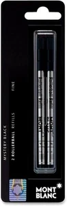 Mont Blanc feine Spitze schwarz Tintenrollerminen (2 2 Stück (1er Pack), - Bild 1 von 2