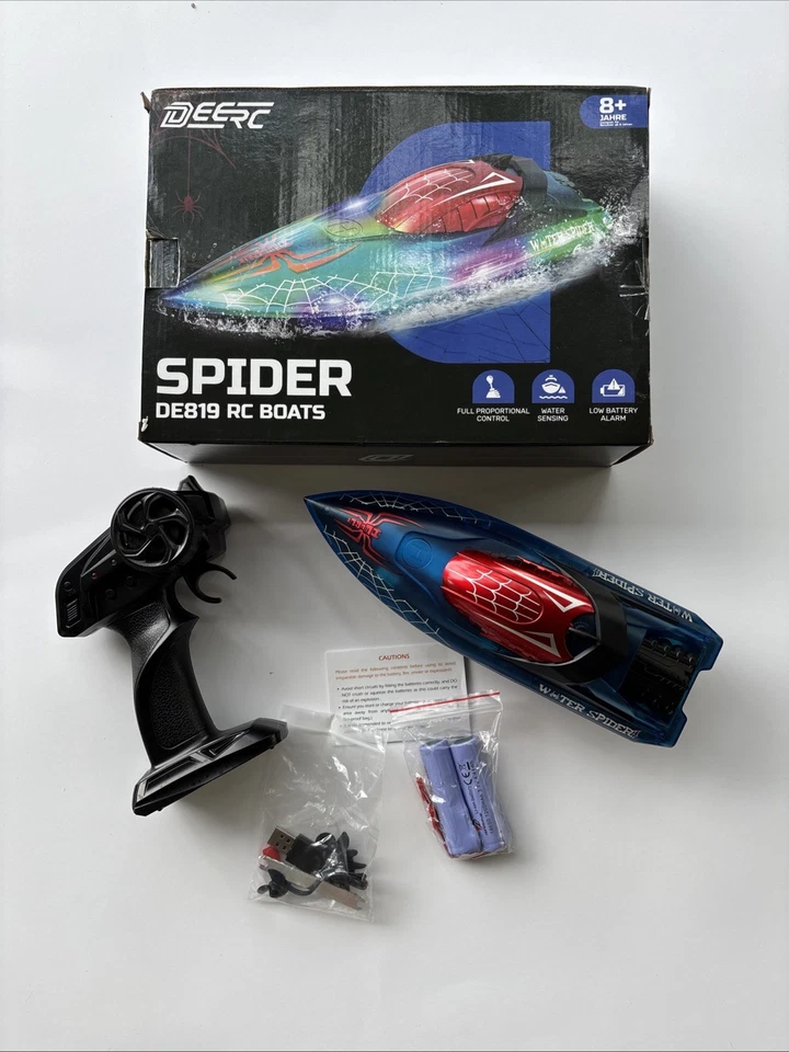 Deerc Spider DE819 High Speed Racing Boat 2.4G Remote Control EXC RC - Image 1 of 4