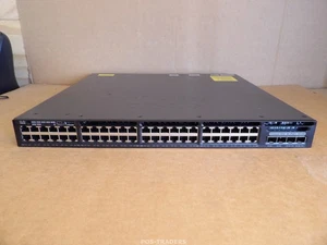 Cisco WS-C3650-48DP-L V05 48-Port Gigabit Ethernet Switch - INCL 3x FAN - Afbeelding 1 van 9