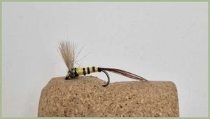 Barbless Spinner Mayfly Trout Flies, 12 pack size 10, Best Early Season Fly - Picture 1 of 1
