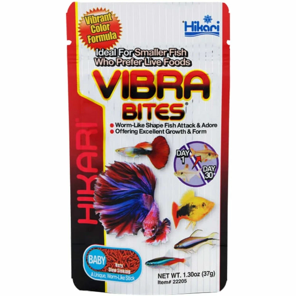 Hikari Vibra Bites BABY 37g - Very Slow Sinking Color enhancing Fish Food  - image 1 of 1