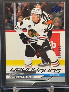 2024-25 Upper Deck Series 1 Young Guns Deluxe #221 Ethan Del Mastro! #238/250! - Picture 1 of 2