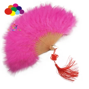 High quality Turkey big feather fan for women Holding Dance Props Party Wedding - Picture 1 of 27