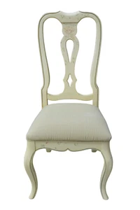 Ethan Allen Country French Dining Chair Splatback Upholstered Birch 26-6302 #636 - Picture 1 of 13