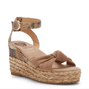 *NIB* Vince Camuto Keedra Snakeskin Print Sandal - Wedge - Size 10 - Picture 1 of 8