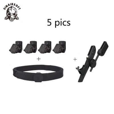 IPSC USPSA IDPA High Speed Belt +4x Pistol Magazine Pouch 1 CR Speed Gun Holster - Image 1 of 4