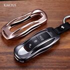 NEW Porsche Key Chain Cover Case Leather Aluminum FOB Ring Gold Silver Black