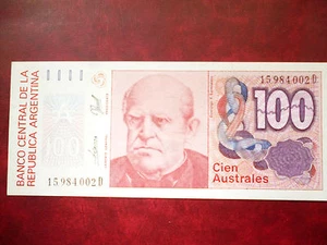 Billete de 100 Australes Republica de Argentina - Imagen 1 de 1