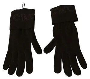 C'N'C COSTUME NATIONAL Gloves Brown Wool Knitted One Size Wrist Length RRP $100 - Picture 1 of 9