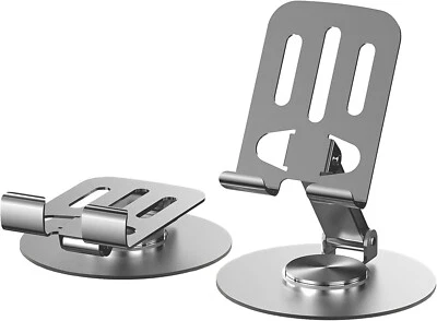 Phone Holder 360 Rotate Metal Portable Mobile Phone Table Desk Stand Holder - Image 1 of 4