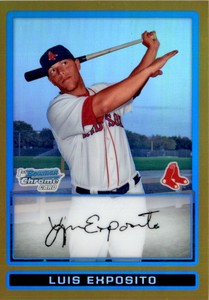 2009 Bowman Chrome Prospects Gold Refractors #BCP187 Luis Exposito /50