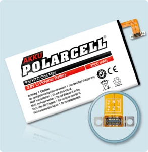polarcell BATTERIA PER HTC ONE MAX 803n LTE B0P3P100 35H00211-00M - Foto 1 di 1