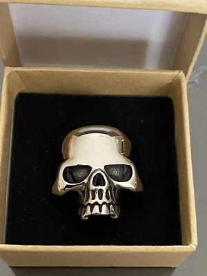 316L Stainless Steel Skull Ring for Men or Women + Gift Box Size 14 - Image 1 of 4