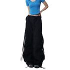 Drawstring Baggy Cargo Pants Multi-pockets Women Joggers Trousers  Girls