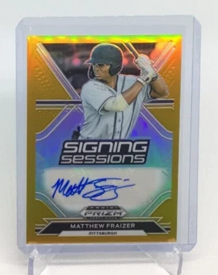 2021 Panini Prizm Draft Signing Sessions - MATTHEW FRAIZER - GOLD RC AUTO #10/10 - Image 1 of 2