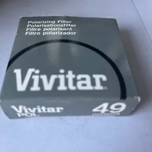 Vivitar Polarizing SLR Camera Lens Filter 49mm with Hard Case POL 0226219 - Picture 1 of 4