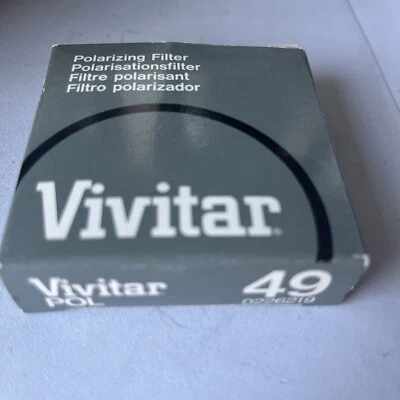 Vivitar Polarizing SLR Camera Lens Filter 49mm with Hard Case POL 0226219 - Image 1 of 4