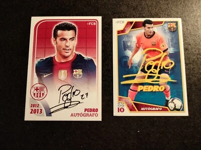 PEDRO #152/132 AUTOGRAFO COLECCIÓN OFICIAL F. C. BARCELONA 2012/2013 Y 2009/2010 - Imagen 1 de 2