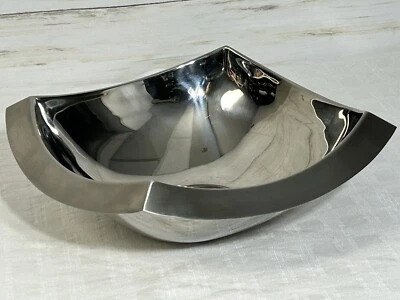 YAMAZAKI ASSINATURA COLEÇÃO MCM tigela de salada de aço inoxidável modernista 12" x 12" - Imagem 1 de 4