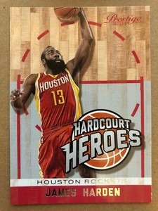 2013-14 Prestige Hardcourt Heroes #7 James Harden Houston Rockets Basketball