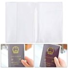 6Pcs with ID Card Holders Card Case Bag Transparent Frosted PVC Case  Passport