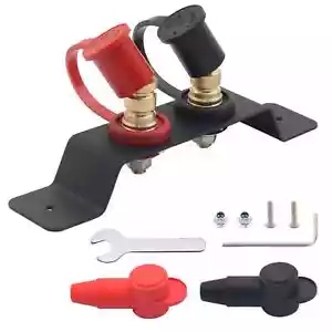 Battery Remote Terminal Jumper Post Strip Mounting Bracket 250A 3/8" Heavy Duty - Foto 1 di 3